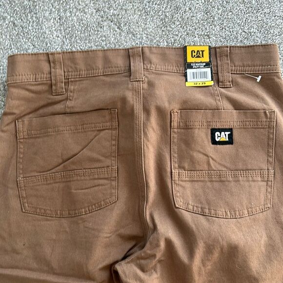 CAT Caterpillar men Utility Pant Work Flex Waistband utility Brown, 32x29, NWT - Picture 3 of 7